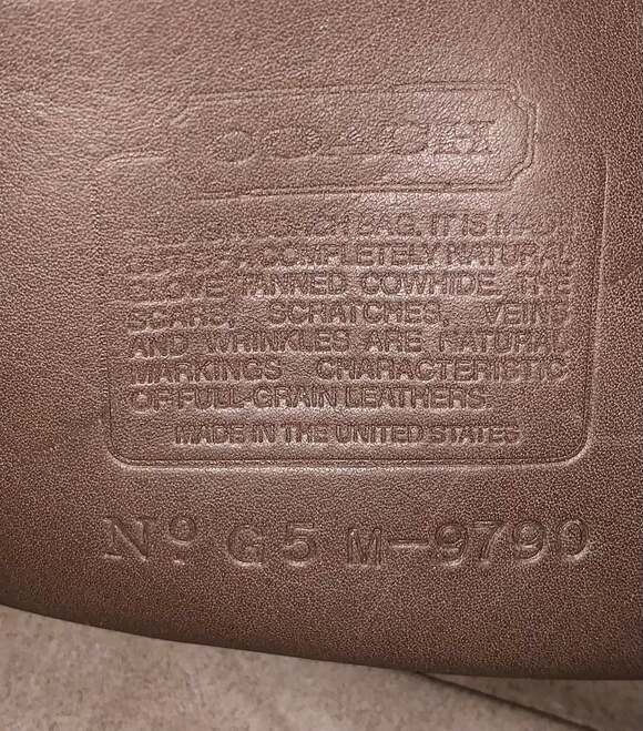 Vintage Coach City Bag 9790 Tan - Picture 5 of 5